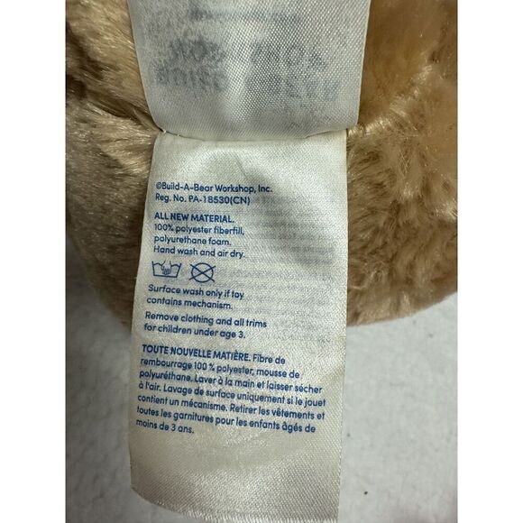 Build-A-Bear Brown Bunny Wearing Dress Stuffed Toy - Picture 6 of 8